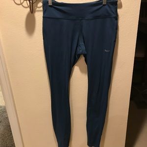 Nike Dri Fit Blue - Green Leggings - medium